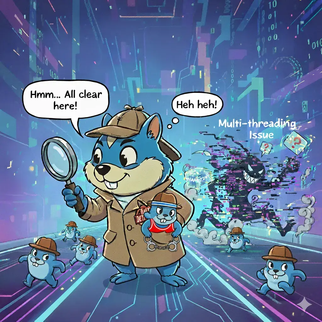 Multi-threading debugging illustration