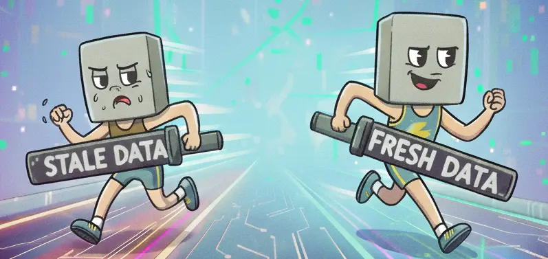 Two Go routines racing with each other, one with stale data